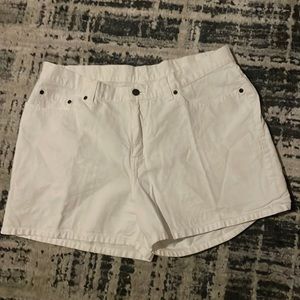 Riveted by Lee White Cotton Shorts 5/18 Sale